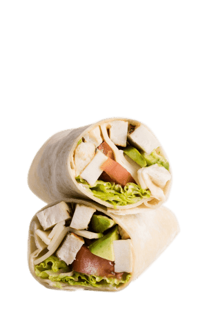 Avocado chicken wrap
