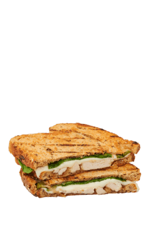 Chicken and caramelized onion grilled cheese